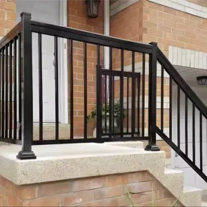 Safe and Environmentally Friendly Vertical Slat Handrails Rust proof and Privacy Aluminum Railings Easy to Install