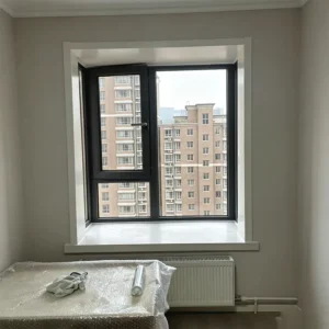 Safety Limiter Integrated Mosquito Mesh Design for School and Hospital Ward Durable Aluminum Casement Window