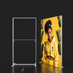 Seg Light Box Frame Exhibition Trade Show Booth Aluminum Profile Double-Side Tool-Free LED Stripes 5-Year Lifespan 6500K