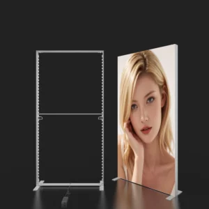 Seg Light Box Frame Exhibition Trade Show Booth Aluminum Profile Lightbox With Double Side Printings