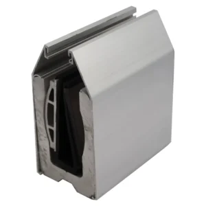 Side Mounted U Channel Glass Profile Frameless Glass Panel Aluminum Base Shoe for Glass Railing
