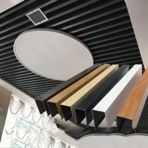 Siding Exterior Wall Cladding Square Pipe Aluminum Profile Facade Building Aluminum Batten Screen
