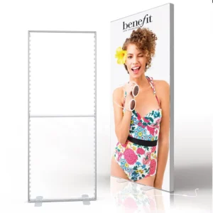 Silver Aluminum Profile Slim Light Box Display Backlit Fabric SEG LED Waterproof DC 12V Advertising Exhibition Sign