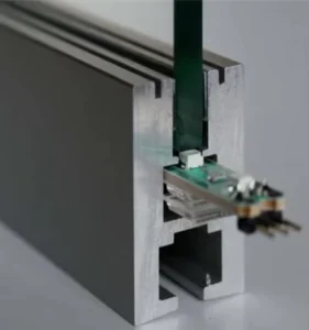 Silver Anodized Edge Lit Aluminum Led Profile for Glass Shelf