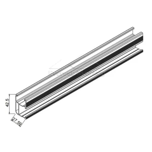 Simple Installation Aluminum Alloy Solar Mounting Rail Solar Panel Mounting System Accessories