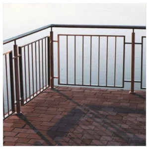 Simple Modern Zinc Steel Iron Balcony Railing Easy Assembly Outdoor Balustrade Apartment Building Project Iron Guardrail