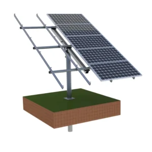 Single Pole Rotated Solar Panel Mounting Bracket Kit Solar Garden Farm System Carport Ground Application Mounting Solar Panels