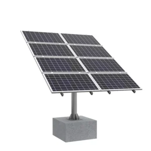 Single Pole Solar Panel Frame PV Ground Mounting System Solar Panel Support Structures Bracket