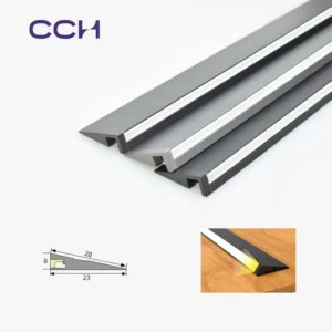 Slanted Linear Light for Retail Display Shelves Angled Light Channel Side emitting Linear Light Side lighting Profile