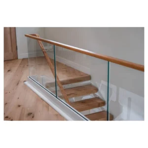 Sleek Designer Customizable Glass Metal Sturdy Railing Contemporary Premium Luxury Safety Guardrail