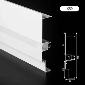 Slim Design LED Wall Washer Light Aluminum Profile for Narrow Architectural Linear Lighting Decor