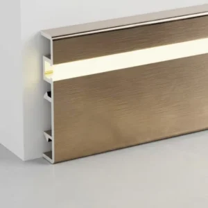 Slim LED Aluminum Skirting Profile Modern Design for Large Apartment and Residential Community Projects