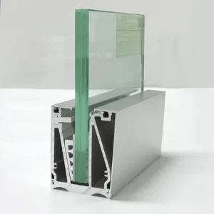 Slotted Aluminium Glass Profile U Channel Aluminium Railing Post Base Profiles for Glass Handrail Balcony