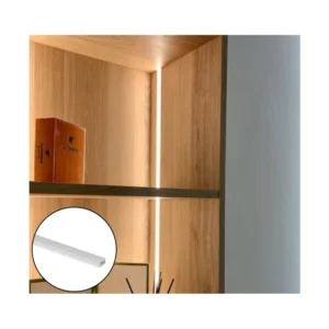 Small Mini Surface and Recessed LED Aluminum Channel Profile for Kitchen Cabinet Wardrobe and Shelf Lighting ALP002M