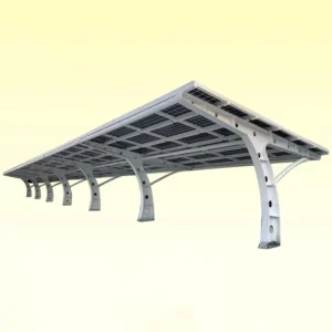 Small Y Type Single Column Hot-Dip Galvanized Solar Power Carport Structure Tettoia Solare Frame System for Home Use