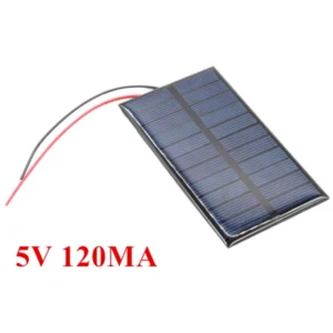 Smart Electronics Solar Toy Car Accessories 5 6V 120MA 0.8W 58*98mm Mini Solar Panel with Wire