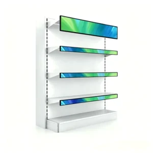 Smart Retail Digital Shelf Price Labels Display Stretched Bar LCD IPS LED Ultra Wide Advertising Digital Signage 23inch Android