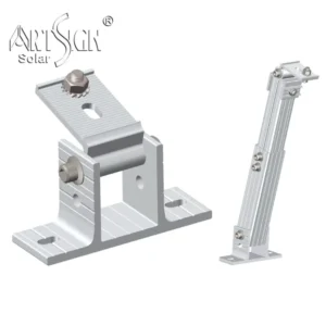 Solar Adjustable Bracket Anodized Aluminum PV Mount Kit Flat Roof Solar Panel Support Bracket Art Sign