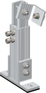 Solar Aluminium Profile For Roof PV Panel System Customizable Dimensions Lightweight Build Anodized Surface 20-25 Year