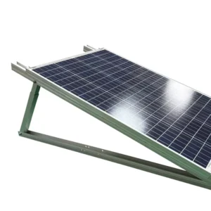 Solar Aluminum Alloy Photovoltaic Adjustable Angle Balcony Bracket with Guide Rail for Solar Panel Installation