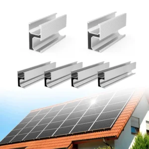 Solar Aluminum Rail Mounting Bracket for Home Use Solar Panel PV Roof Tiles