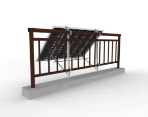Solar Balcony Wall Adjustable Angle 10~30 Degree Solar Balcony Mounting System Bracket European Installation