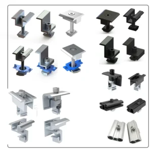 Solar Clamp Solar Mounting Bracket Solar Panel Mounting Clamp for Solar Panel Roof Installation Clamp Solar Panel Accessories