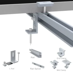 Solar L Feet Bracket for Ribbed and R Panel Metal Roof Installation