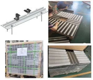 Solar Mini Rail Aluminum Mounting System Rail for Small PV Panel Rooftop System Art Sign