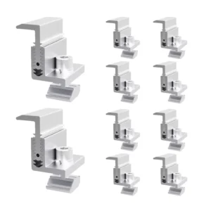 Solar Mounting Accessories Mid Clamp PV Panel Inter Clamp Solar Mount Accessories Aluminum Solar Panel End Mid Clamp