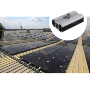 Solar Mounting Components Aluminum Rail PV Accessories Solar Panel Mid Clamp Rail Mount Clamp