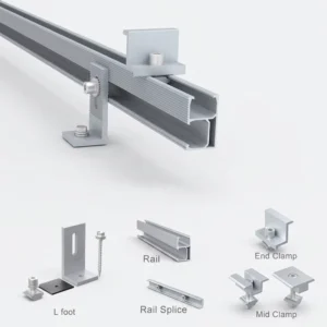 Solar Mounting L Foot Corrosion Resistant Solar Bracket for Seaside Aluminum L Shape Bracket for Roof Solar System