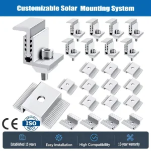 Solar Mounting System Accessories Solar Panel Mid Clamp and End Clamp