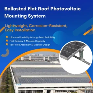 Solar Mounting System Custom Mold UV Resistant Ballasted Solar Panel PV Mounting Bracket for Residential Rooftop