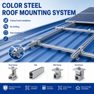 Solar Mounting System with Solar Bracket and Solar Wall Mounting Systems for Roof Installation