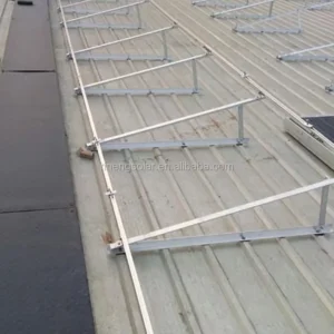 Solar PV Adjustable Tripod Mounting Bracket For Flat And Color Steel Tile Roof