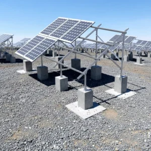 Solar PV Ground Mounting Structure PV Panel Pole Customize Ground Solar Mounting System W Type