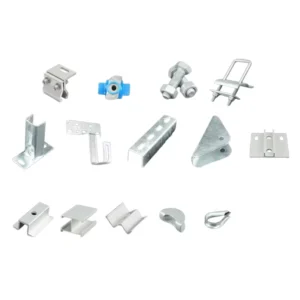 Solar PV Mounting Accessories Kit Custom Solar Panel Mounting Brackets Fasteners Clips Connectors for Roof Ground Solar