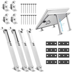 Solar PV Mounting Bracket System Mount Photovoltaic Bracket Support Solar Photovoltaic Adjustable Front and Rear Footrests