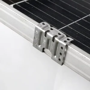 Solar PV Panel Accessories Aluminum Alloy Water Drain Mud Removal Guide Clips Quick Mount Cleaning Fasteners