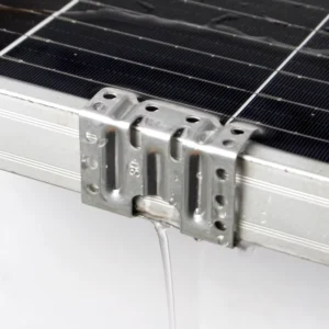 Solar PV Panel Accessories Aluminum Alloy Water Drain and Mud Removal Guide Clips Quick Mount Cleaning Fasteners
