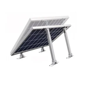 Solar PV Panel Adjustable Tilt Mounting Bracket with AL6005 T5 Material 0 60 Tilt Angle for Flat Roof Installation