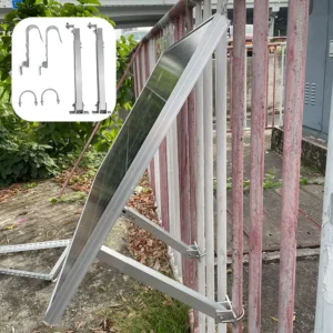 Solar Panel Balcony Aluminum Alloy Mounting Bracket 304 Stainless Steel Fasteners Installation 10 Year Warranty Model