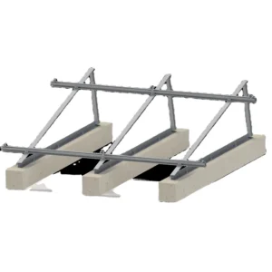 Solar Panel Bracket with Concrete Base Tri-pod Angle Aluminum Bracket for Flat Roof