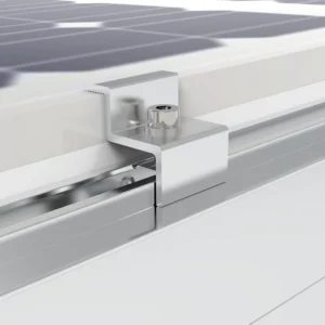 Solar Panel Mid Clamp End Clamp Small Mounting Clamps 30mm Anodized Finish Durable Al6005 T5 Material Roof&Ground Use