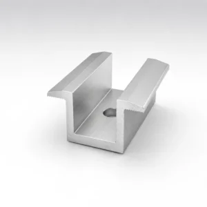 Solar Panel Mid Clamp Kit With Anodized Stainless Steel Bolt For PV Module Installation On Roof Carport