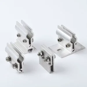 Solar Panel Mounting Bracket Aluminum Trapezoidal Color Steel Tile Roof Clamp Fixture for PV Racking Component