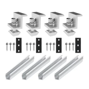 Solar Panel Mounting Mid Clamps Photovoltaic Bracket Accessories Aluminum Solar Roof Mounting Systems Mid Clamp End Clamp
