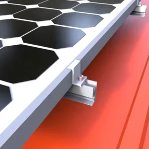 Solar Panel Mounting System Accessories with Adjustable Middle End Clamps for Framed Rooftop PV Module Installations