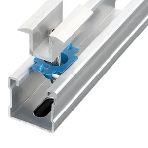 Solar Panel Photovoltaic Module Bracket Connection Accessories Side Pressure Blocks Aluminum Alloy Medium Pressure Blocks